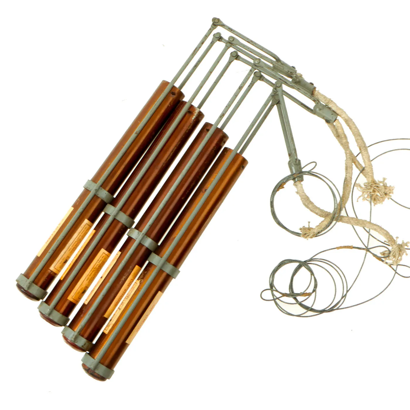 Original British Pre-WWII Schermuly Pistol Rocket Apparatus Rescue Line Thrower Set in Case - Serial No 80840