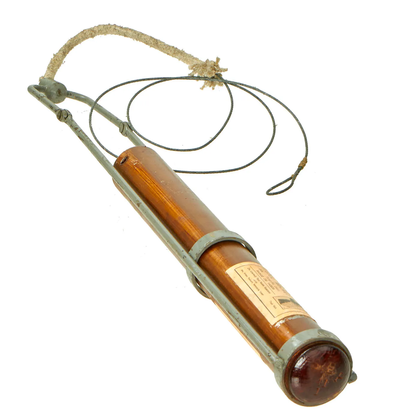 Original British Pre-WWII Schermuly Pistol Rocket Apparatus Rescue Line Thrower Set in Case - Serial No 80840