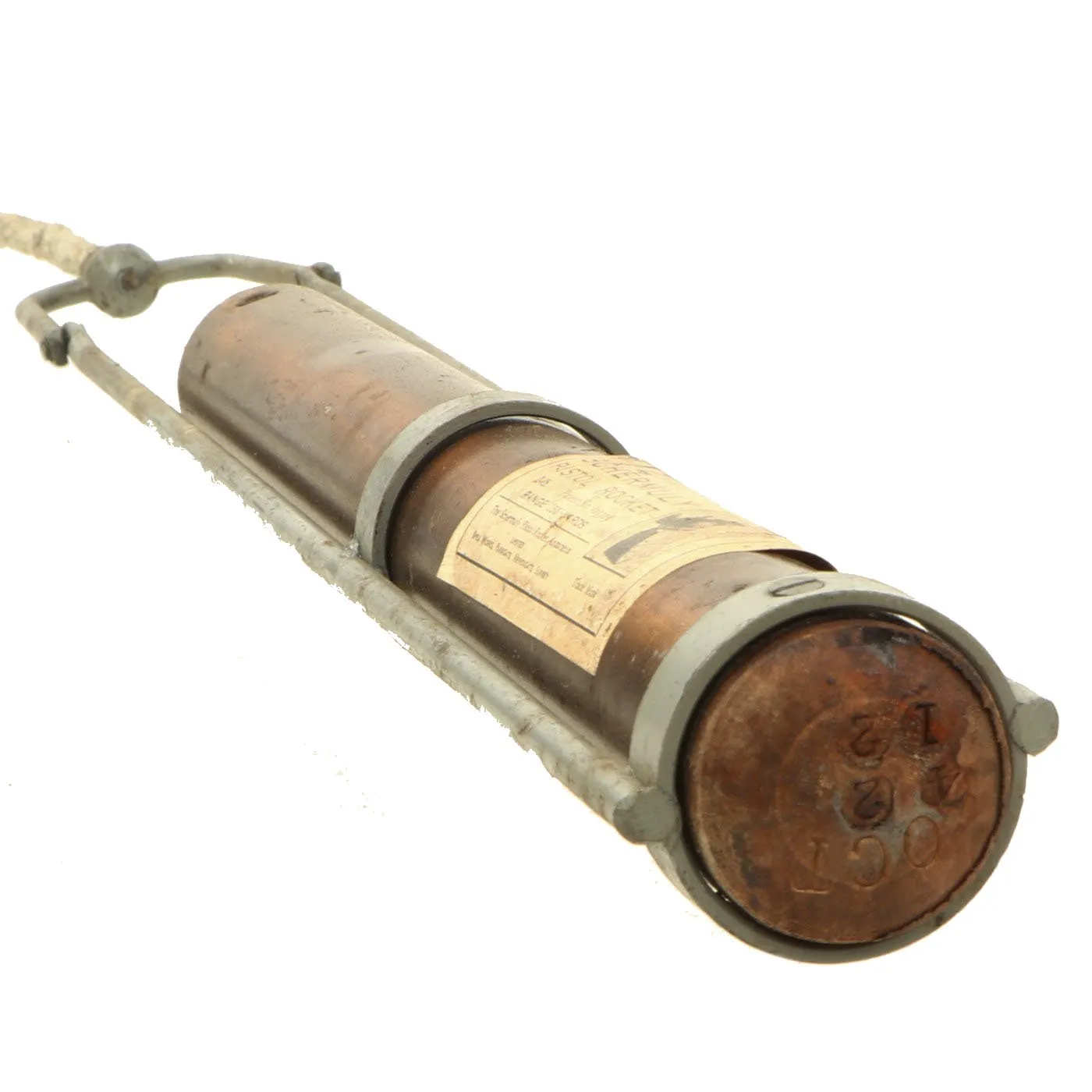 Original British Pre-WWII Schermuly Pistol Rocket Apparatus Rescue Line Thrower Set in Case
