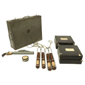 Original British Pre-WWII Schermuly Pistol Rocket Apparatus Rescue Line Thrower Set in Case