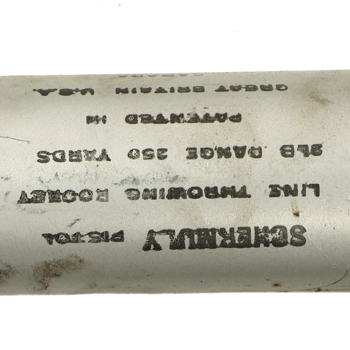 Original British WWII Era Schermuly Pistol Rocket Apparatus Rescue Line Thrower Set in Case