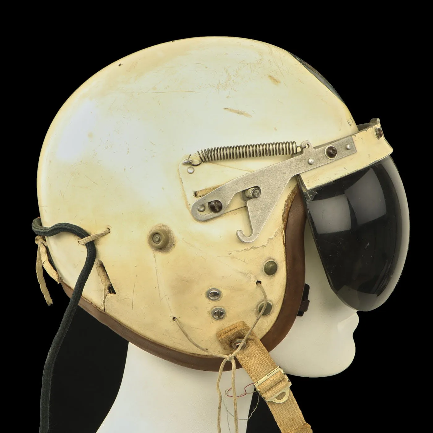 Original Cold War U.S. Air Force P-4A Flight Helmet with Tint Visor