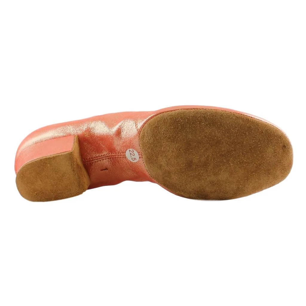 Practice Dance Shoes, 1205 Flexi, Leather Coral, Brown Sole