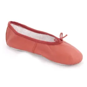 SALE - RLB - BASIC RED LEATHER BALLET SHOES