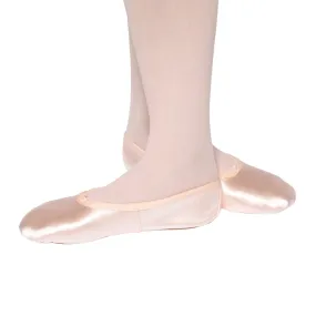 SALE - WIDE FIT PINK SATIN BALLET SHOES - CHILD SIZE 10