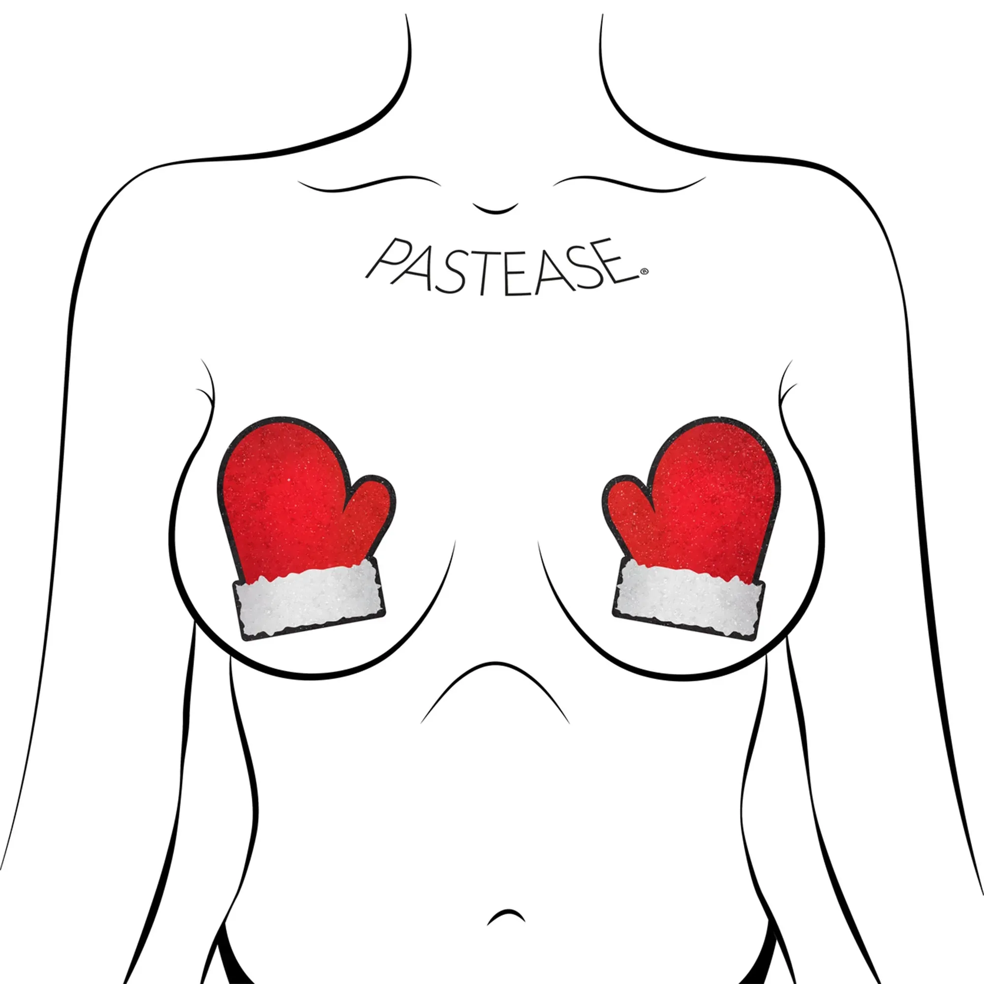 Santa Mitten Pasties by Pastease®