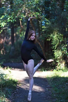 Studio7 AVA TAL13-TCL13 Blk Long Sleeved Leotard