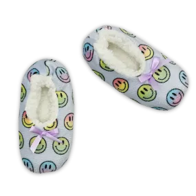 Tie Dye Smiley Faces Fuzzy Babba® Slipper Socks