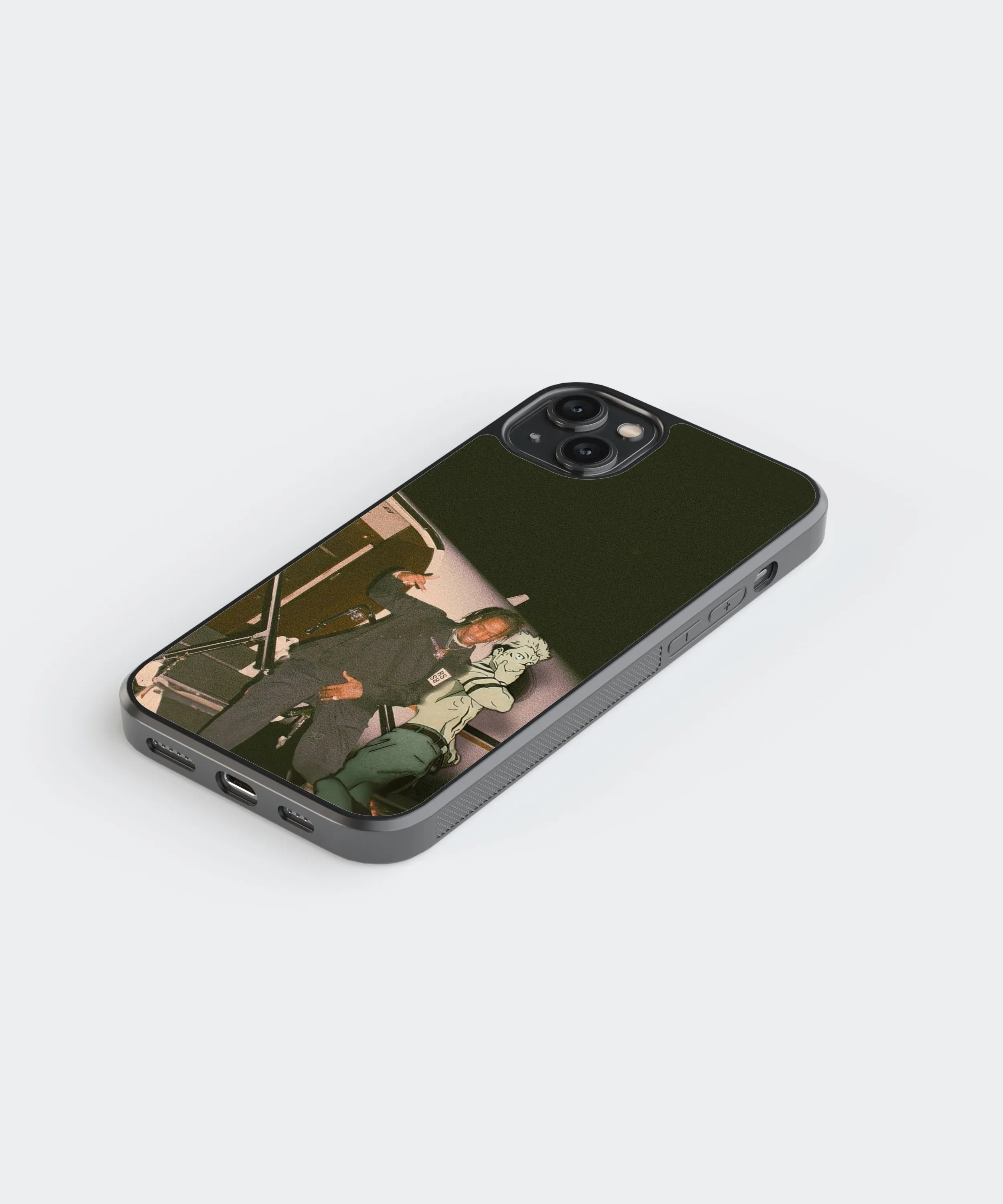 Travis Scott & Sukuna Anime Glass Phone Case Cover