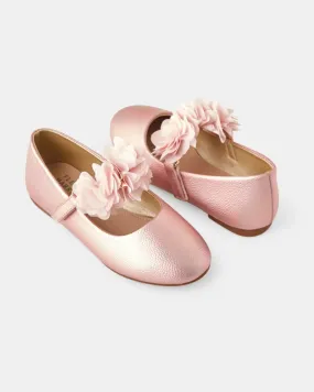 WALNUT MELBOURNE DAHLIA BALLET FLAT