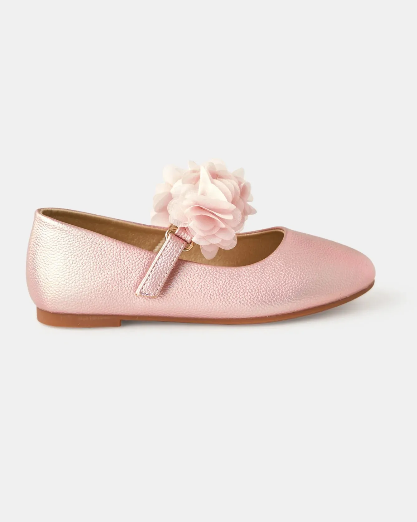 WALNUT MELBOURNE DAHLIA BALLET FLAT