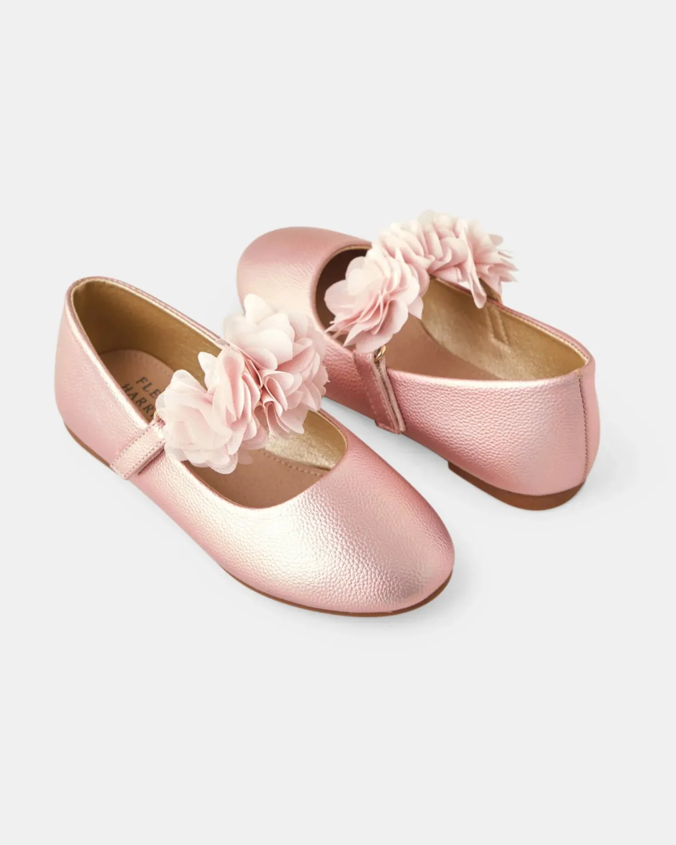 WALNUT MELBOURNE DAHLIA BALLET FLAT
